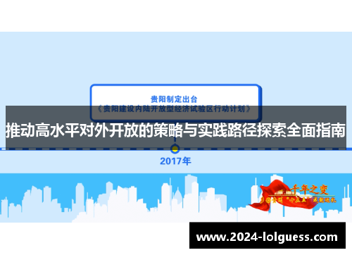 推动高水平对外开放的策略与实践路径探索全面指南