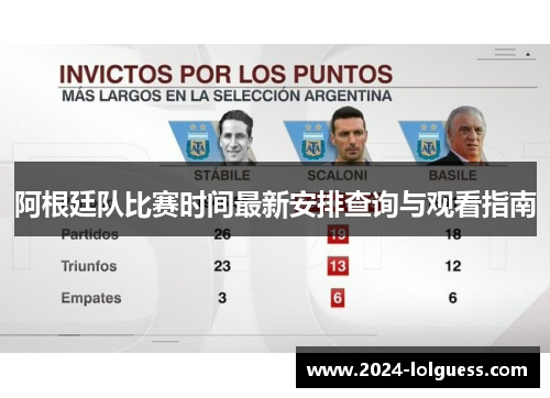 阿根廷队比赛时间最新安排查询与观看指南 阿根廷队比赛时间最新安排查询与观看指南